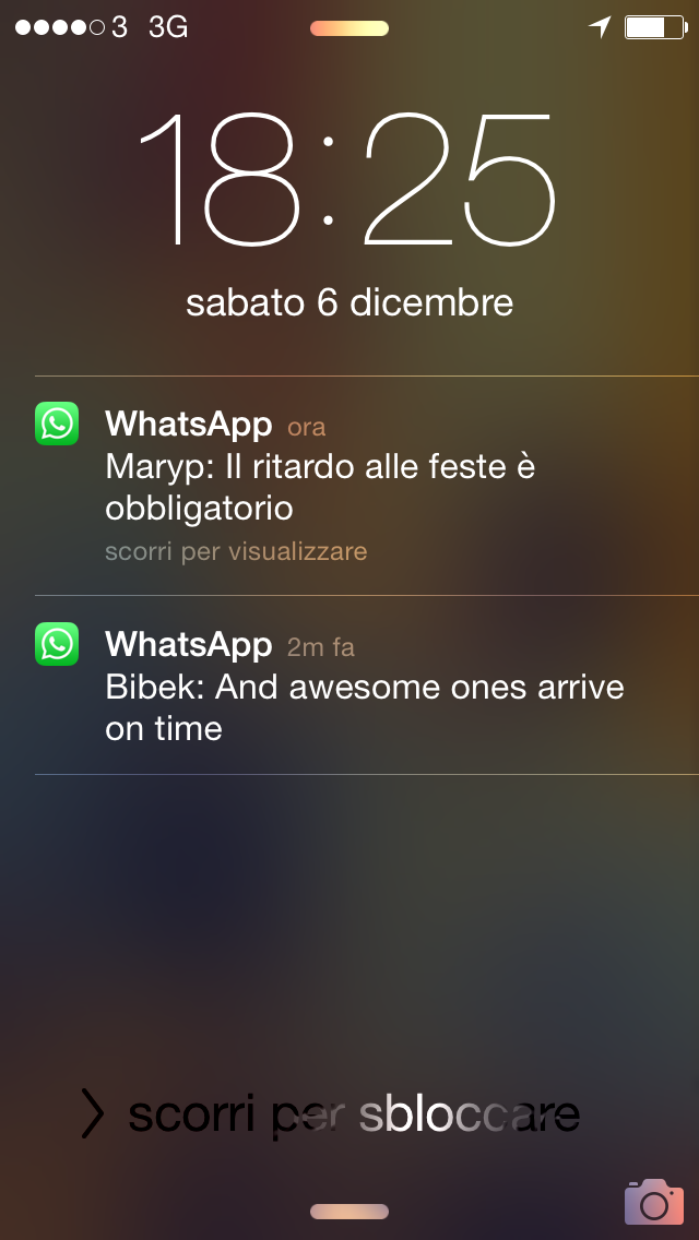 For the no italian reader. Marip: Delay at the parties is a duty.