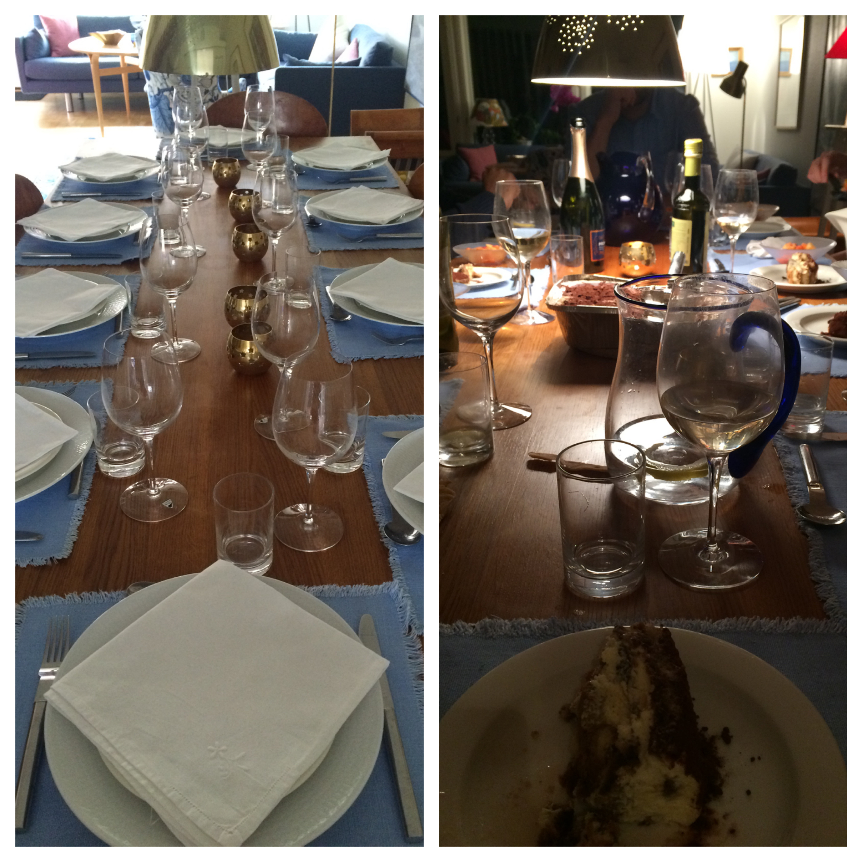 Tavola prima e durante